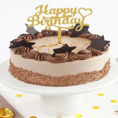 Crunchy Choco Star Cake